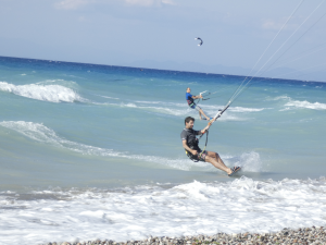 windsurf kite cycling anemos rhodes