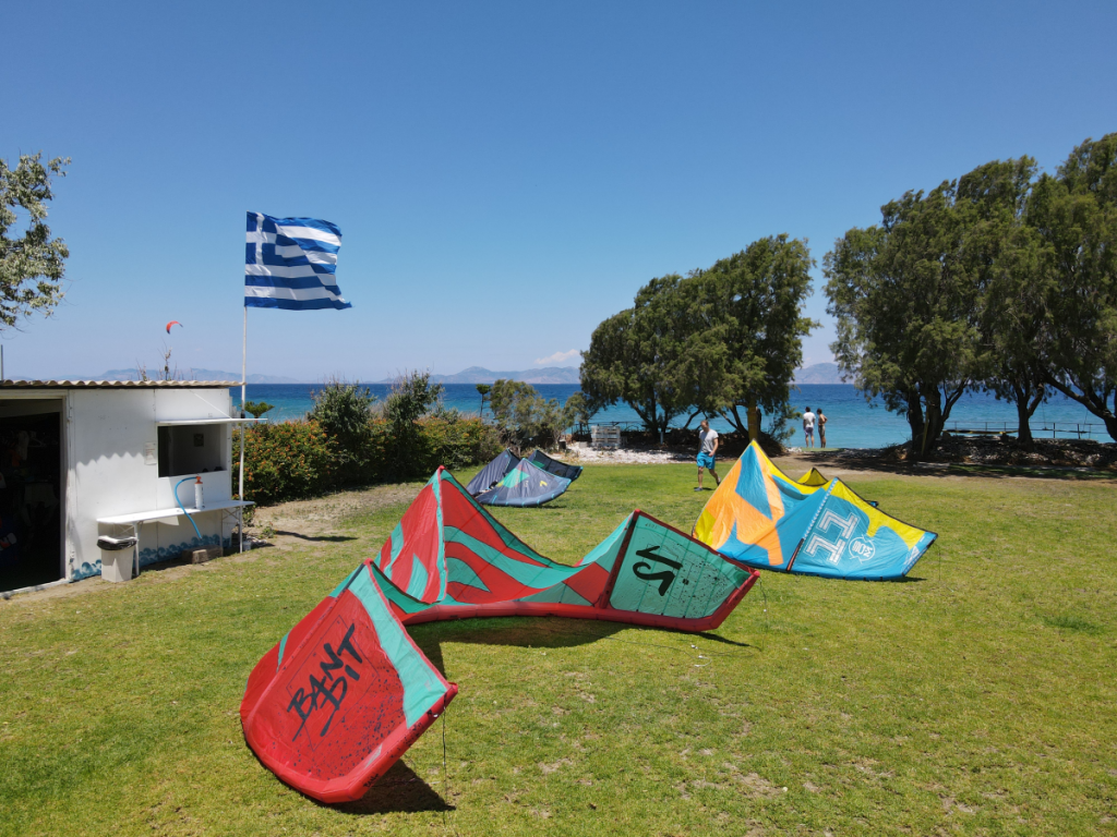 windsurf kite cycling anemos rhodes